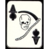 SKULL WITH ACES AND SICKLE